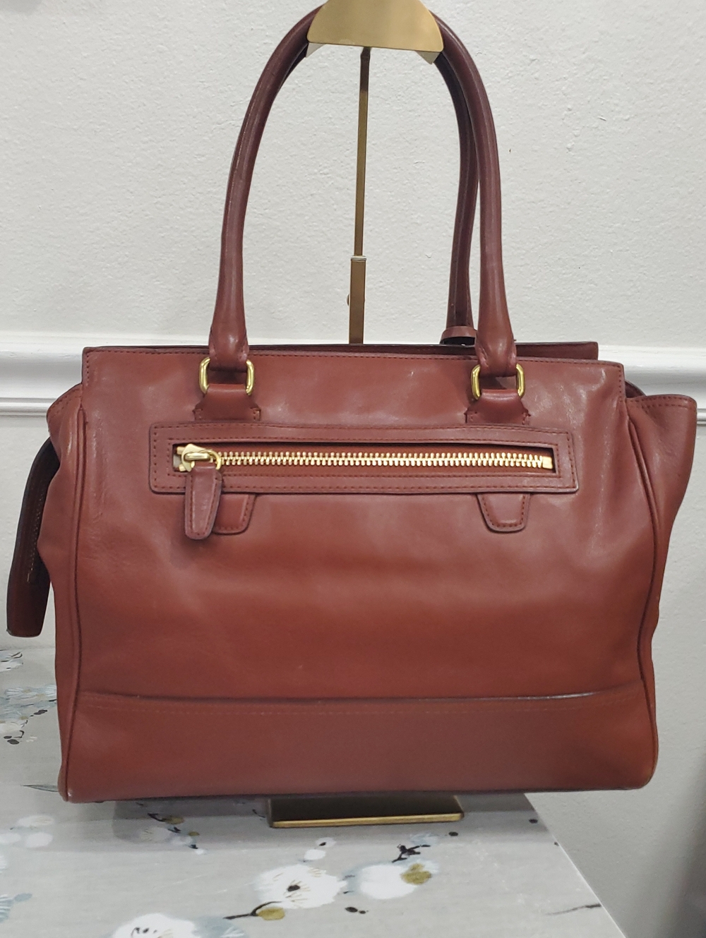 Coach Legacy Candace Large Brown Leather Carryall Handbag🤎💛 - Picture 4 of 16